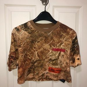 Heron Preston Camo Crop Top